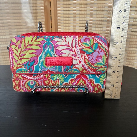 Vera Bradley Paisley in Paradise trifold wallet wristlet - Picture 9 of 10